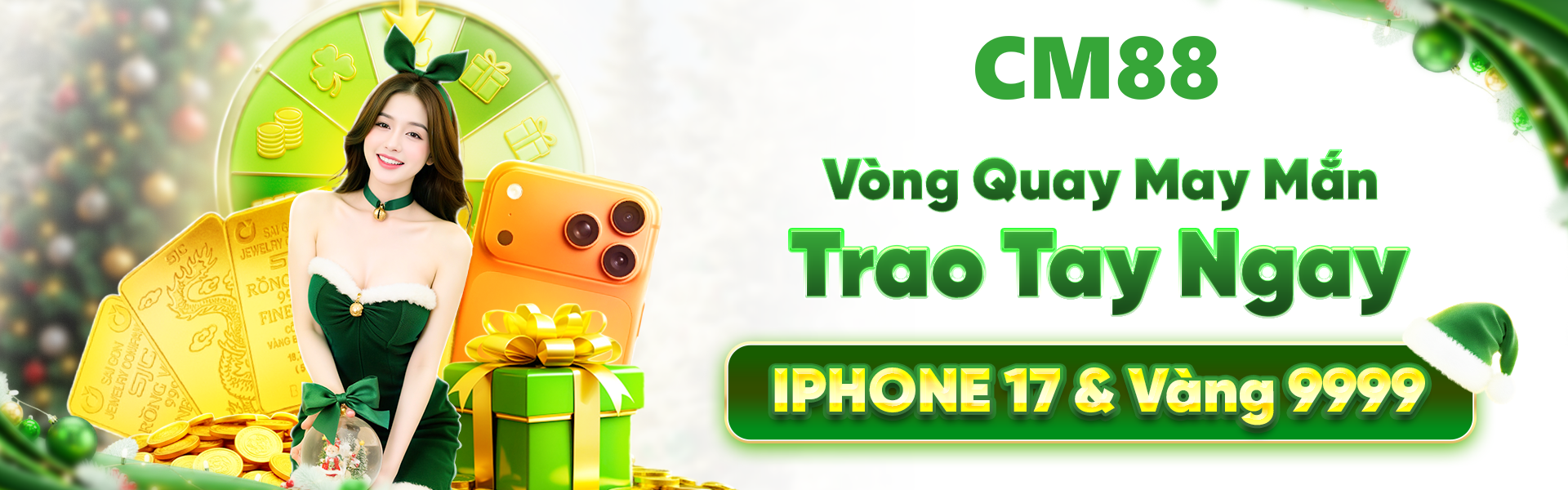 CM88 thứ 5 thưởng vàng và iphone 17
